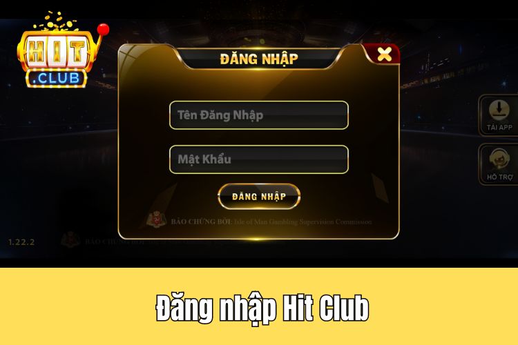 Thao tác sử dụng HitClub đăng nhập