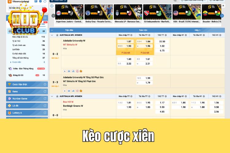 Kèo cược xiên